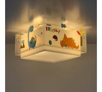 Dalber DINOS children's ceiling lamp, white/coloured