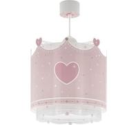 Dalber Lamp Children's Room, Children's Lamp, Pendant Light, Ceiling Light, Children's Room, Little Queen Crown Pink, 61102, E27