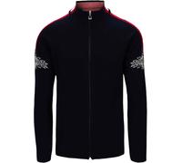 Dale of Norway - Men's Merino wool Collar Zip Jacket - Spirit Jacket Navy/Off White/Raspberry for Men in Wool - Size S Navy S