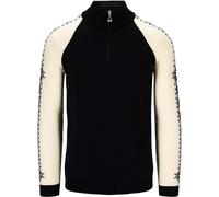 Dale of Norway - Men's Merino wool Jumper with zip collar - Geilo Sweater Black/Off White for Men in Wool - Size L Black L