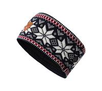 Dale of Norway - Merino wool Headband - Garmisch Headband Navy/Off White/Raspberry in Wool Navy one size