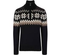 Dale of Norway - Merino wool sweater - Myking M Sweater Black Brown Offwhite for Men in Wool - Size XL Black XL