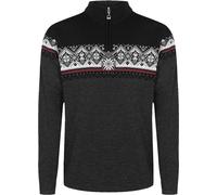 Dale of Norway - Merino wool zip collar base layer - Moritz Sweater Dark Charcoal/Raspberry/Black for Men in Wool - Size L - Grey Grey L