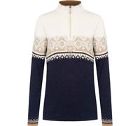 Dale of Norway - Merino wool zip collar base layer - Moritz Sweater Navy/Bronze/Beige/Off White for Women in Wool - Size L Navy L