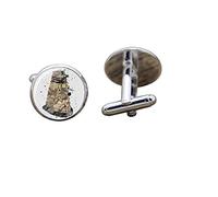 Dalek Dr WHO Glass Cosplay Cufflinks