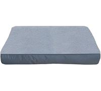 Dalema Dog Bed Cover 44L x 32W x 4H Inch,Heavy Duty Durable Waterproof Fluffy Soft Short Plush Replacement Dog Bed Covers,Washable Removable Pet Bed Mattress Cover with Zipper.Grey,Cover Only.