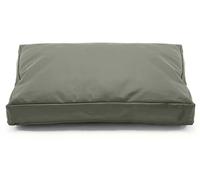 Dalema Dog Bed Cover,Waterproof Tough Plastic DIY Pet Bed Cover,Non Stick Hair Easy to Clean Rectangular Fillable Dog Bed Covers with Zipper(Greyish Green,54" L x 44" W x 4" Th,Cover Only)