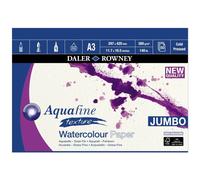 Daler Aquafine Jumbo Watercolour Pad 140lb / 300gsm - A3 Texture - 50 Sheets
