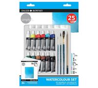 Daler Rowney 25 Piece Watercolour Art Set Landscapes, Portraits,Arts & Crafts UK