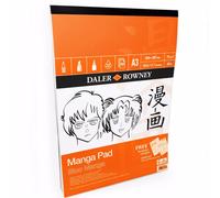 Daler Rowney - A3 Manga Pad - Includes 2 Free Templates - 70gsm - 50 Pages