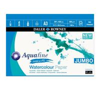 Daler Rowney - Jumbo Aquafine Smooth Watercolour Sketchbook - 300gsm - 50 Pages - A3 Landscape - Made in England