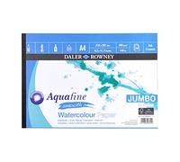 Daler-Rowney : Aquafine Watercolour Pad : 300gsm : A4 : Jumbo : 50 sheets : Hot Pressed