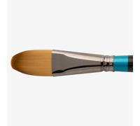Daler-Rowney Aquafine Watercolour Brush, Soft Synthetic Hair, Short Handle, Oval Wash, 1in