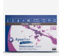 Daler-Rowney : Aquafine Watercolour Pad : 300gsm : A3 : 12 sheets : Cold Pressed : Not