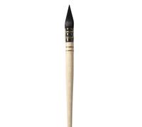 Daler-Rowney Aquafine Watercolour Brush, Natural Goat Hair, Short Handle, Pointed Wash, 6