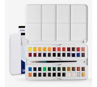 Daler-Rowney : Aquafine : Watercolour Set : Half Pan : Set of 48