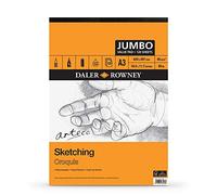 Daler-Rowney Arteco Sketching, Drawing & Painting A3 95gsm Medium Grain Paper Pad 120 sheets, For Professional Artists & Students