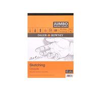 Daler-Rowney Arteco Sketching, Drawing & Painting A4 95gsm Medium Grain Paper Pad 120 sheets, Ideal for Professional Artists & Students