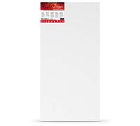 Daler-Rowney Artists' Stretched Canvas, Medium Grain, 350 gsm, 20mm Deep, 20 x 39in - 50 x 100 cm, White