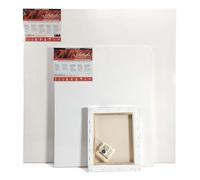 Daler-Rowney Artists' Stretched Canvas, Medium Grain, 350 gsm, 3D, 37mm Deep, 24 x 31in - 60 x 80 cm, White