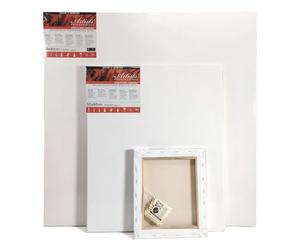 Daler-Rowney Artists' Stretched Canvas, Medium Grain, 350 gsm, 3D, 37mm Deep, 28 x 39in - 70 x 100 cm, White