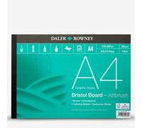 Daler-Rowney : Bristol Board : Pad : 250gsm : 20 Sheets : A4
