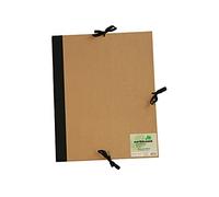 Daler-Rowney Cachet Earthbound A1 Tan Artist Artwork Portfolio with Flaps Hard Cover Folder, with Ribbon Ties, Acid-Free, Ideal for Artists & Students