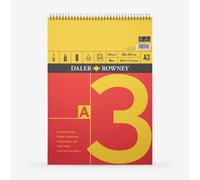 Daler-Rowney : Cartridge Pad : Spiral : 150gsm : 25 Sheets : A3