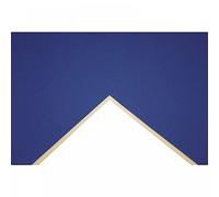 Daler-Rowney Cream Core Mountboard, Smooth Surface, Sheet, 1.4mm Thick, A1 - 23.4 x 33.1in - 59.4 x 84.1 cm, Hussar Blue