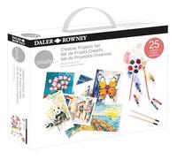 Daler-Rowney Creative Projects Set, 25 Projects, All Materials Included, Multi-Surface, for Entry-Level Artists and Hobbyists