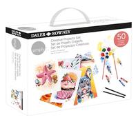 Daler-Rowney Creative Projects Set, 50 Projects, All Materials Included, Multi-Surface, for Entry-Level Artists & Hobbyists