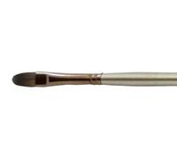 Daler-Rowney Cryla Acrylic Brush, Firm Synthetic Hair, Long Handle, Filbert, 6