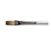 Daler-Rowney Cryla Acrylic Brush, Firm Synthetic Hair, Long Handle, Flat, 6