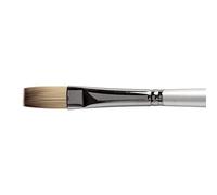 Daler-Rowney Cryla Acrylic Brush, Firm Synthetic Hair, Long Handle, Flat, 8