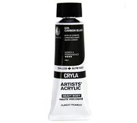 Daler Rowney Cryla Acrylic Paint 75ml - 75ML, CARBON BLACK