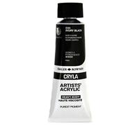 Daler Rowney Cryla Acrylic Paint 75ml - 75ML, IVORY BLACK
