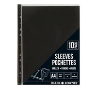 Daler-Rowney Display Sleeves A4, 10 Pieces, Storage, Plastic, Protect Artwork, for Professional & Beginner Artists & Students