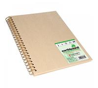 Daler-Rowney Earthbound, Artbook, Lightly Textured, 110 gsm, 70lb, Spiral Bound, Hardback, Portrait, A4 - approx. 8.3 x 11.7in - 21 x 29.7 cm, Tan, 80 Sheets