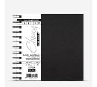 Daler-Rowney : Ebony : Extra White : Spiral : 130gsm : 46 Sheets : 14x14cm (Apx.6x6in)