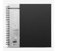 Daler-Rowney : Ebony : Spiral : 160gsm : 54 Sheets : 30x30cm (Apx.12x12in)