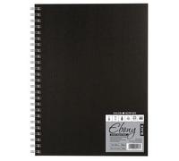 Daler Rowney Ebony Spiral Hardback Sketchbook Portrait A4 180gsm