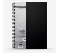 Daler-Rowney Ebony 160gsm A3 Smooth Portrait Sketchbook, Spiral Bound, 54 Natural White Sheets, For Professional Artists & Students