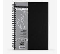Daler-Rowney : Ebony : Spiral : Portrait : 160gsm : 54 Sheets : A4