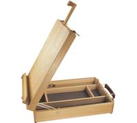 Daler-Rowney Edinburgh Adjustable Table Easel, Art Supplies Storage, 100% Beechwood, All Art Mediums, Ideal for Professional Artists & Students