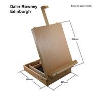 Daler-Rowney Edinburgh Adjustable Table Easel, Art Supplies Storage, 100% Beechwood, All Art Mediums, Ideal for Professional Artists & Students