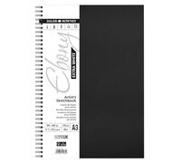 Daler-Rowney Extra White Ebony 130gsm A3 Portrait Sketchbook 46 Sheets