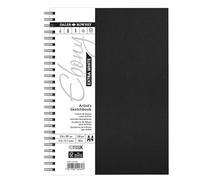 Daler-Rowney Extra White Ebony 130gsm A4 Portrait Sketchbook 30 Sheets | Drawing & Sketching, Spiralbound, White Sheets, For Professional Artists & Students