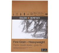 Daler-Rowney Fine Grain Lightly Textured Heavyweight 200gsm A4 Drawing Paper ...