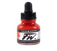 Daler-Rowney FW Acrylic Ink, Glass Bottle with Dropper, 1oz - 29.5 ml, Flame Red