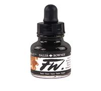 Daler-Rowney FW Acrylic Ink, Glass Bottle with Dropper, 1oz - 29.5 ml, Sepia